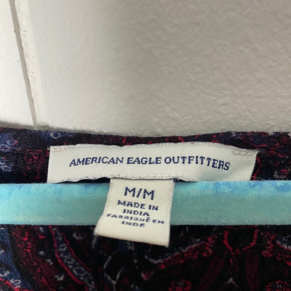 🍂🍁 Fall American Eagle Boho Tassel Dress Sz M - Picture 2 of 6